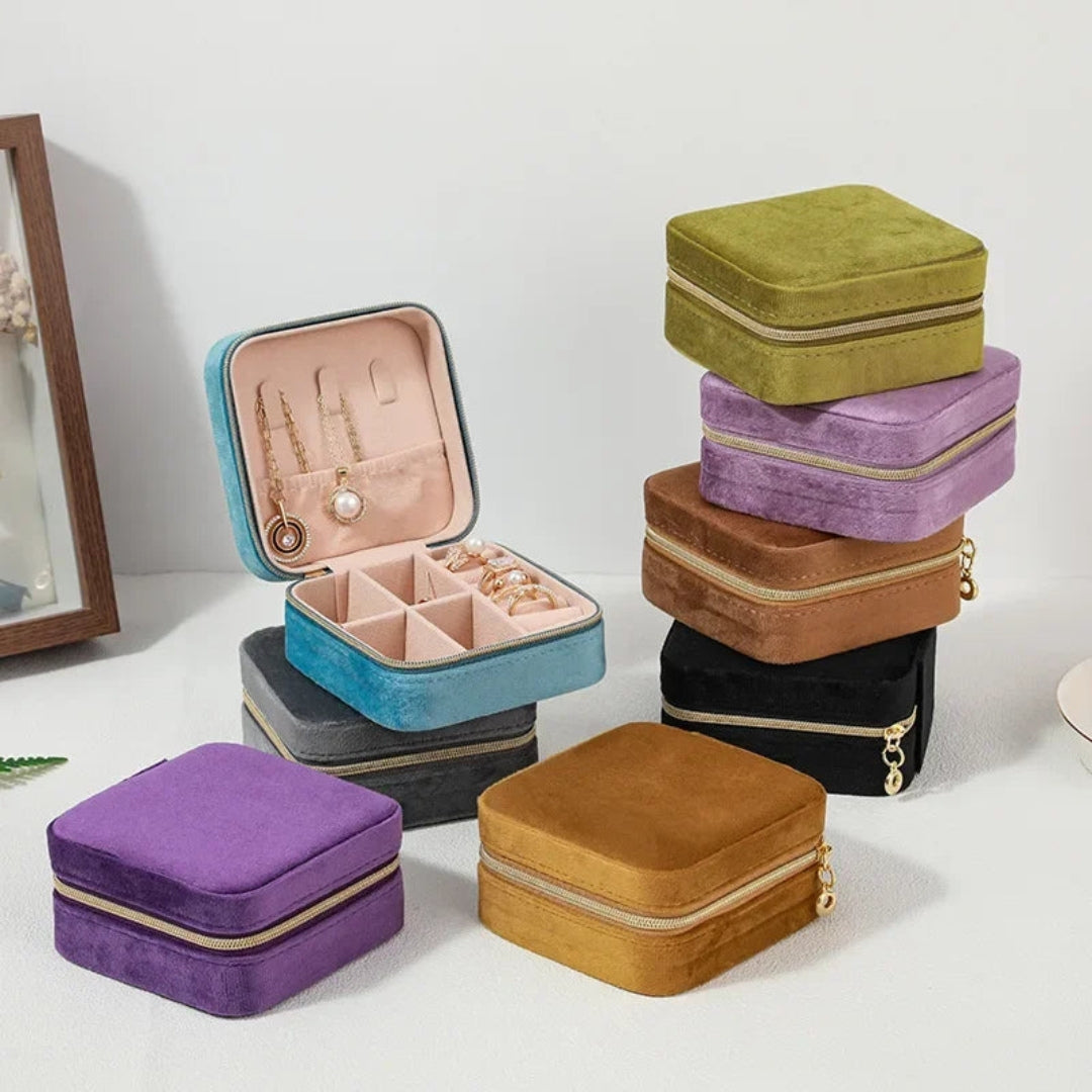 Boite a bijoux de voyage légère idéale pour les déplacements sans encombrement