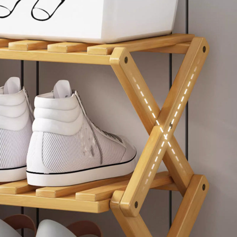 structure en X robuste de l’étagère à chaussures