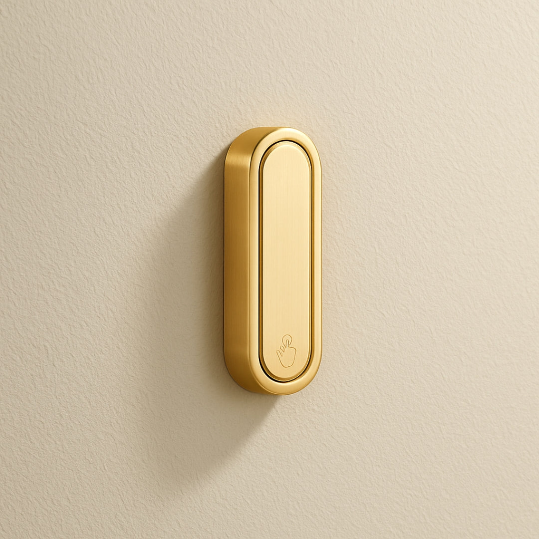 Porte manteau mural doré lumineux, idéal pour apporter une touche chic et raffinée dans votre intérieur.