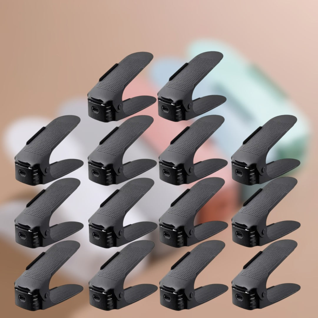 Rangement Chaussures Placard est polyvalent et parfait pour organiser baskets, talons, ballerines et chaussures pour enfants.