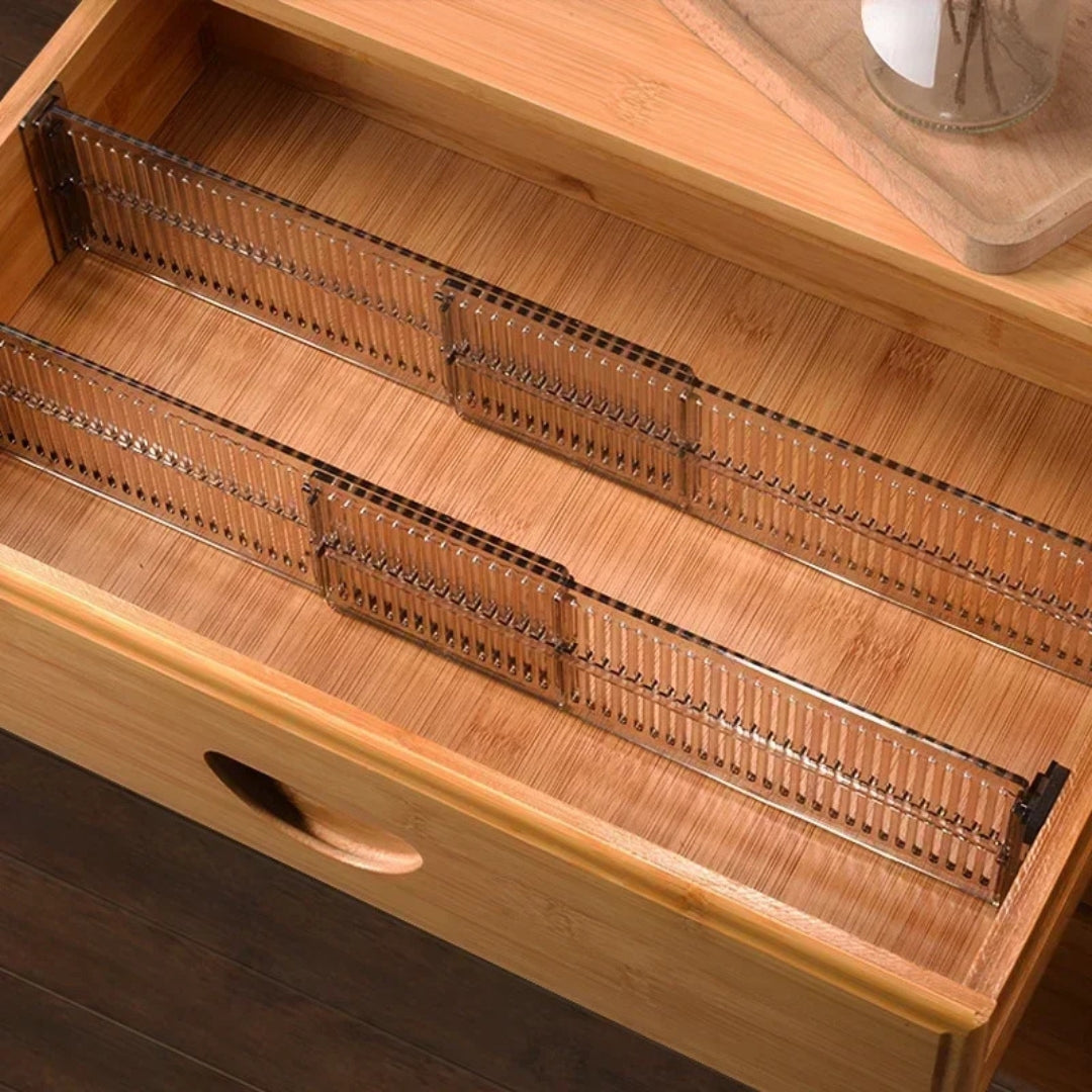 Séparateur Tiroir pour organiser les tiroirs en désordre avec maquillage, chaussettes, ustensiles