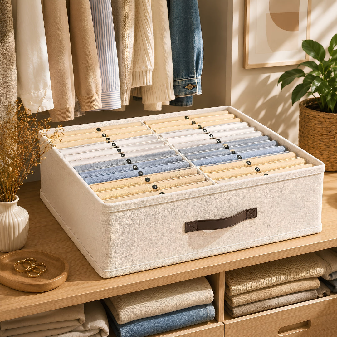 Organisateur de tiroir beige vingt quatre trou pour grand tiroir