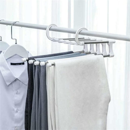 Cintre à pantalon en acier inoxydable pour rangement optimisé