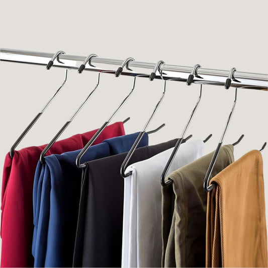 Cintre pour pantalon antidérapant avec revêtement caoutchouc