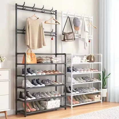 etagere-chaussure-noire-5-niveaux-rangement-chaussures-entree