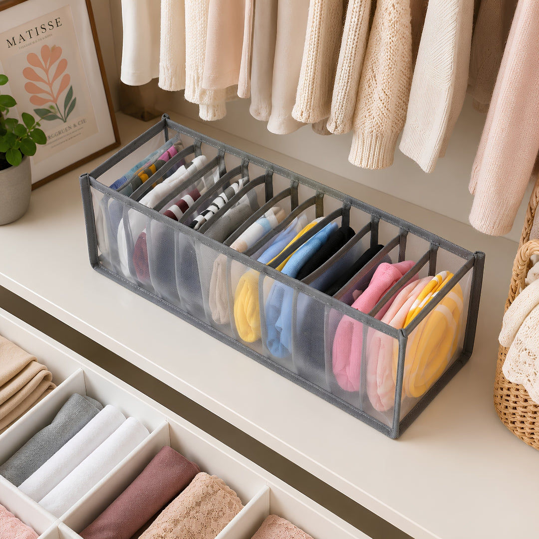 Organisateur de tiroir avec 11 compartiments pour sous-vêtements