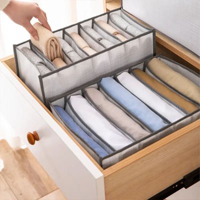 Organisateur de tiroir rangement pliable pour dressing organisé