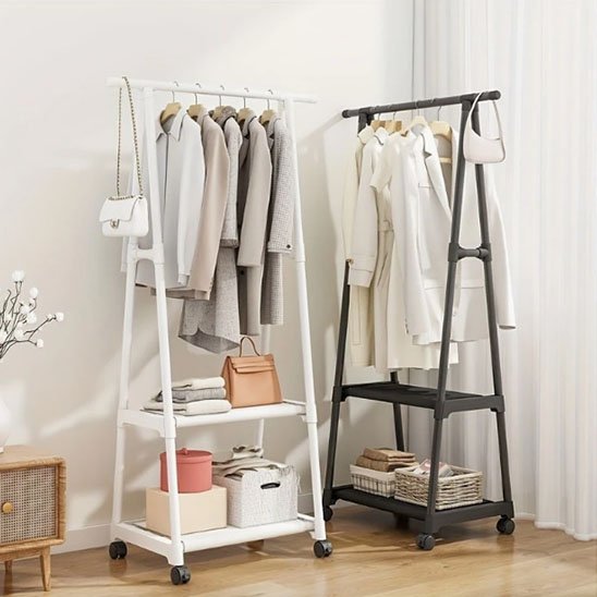 Portant pour vêtement en acier pour organiser les vêtements
