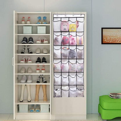 Range chaussures porte suspendu idéal pour les petits espaces et l’organisation de votre dressing.