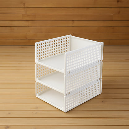 Rangement tiroir pliable facile à stocker lorsqu’il n’est pas utilisé