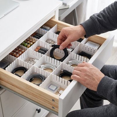 Séparateur de tiroir pratique pour ranger les accessoires, sous-vêtements et petits objets